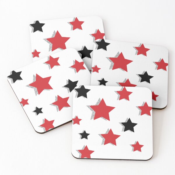 Item preview, Red & Black Sparkle Stars designed and sold by nataliearttt.