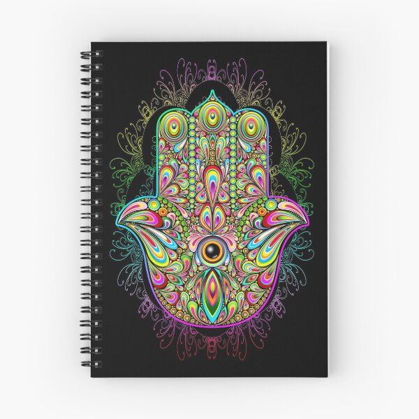 Item preview, Hamsa Fatma Hand Psychedelic Amulet  designed and sold by BluedarkArt.