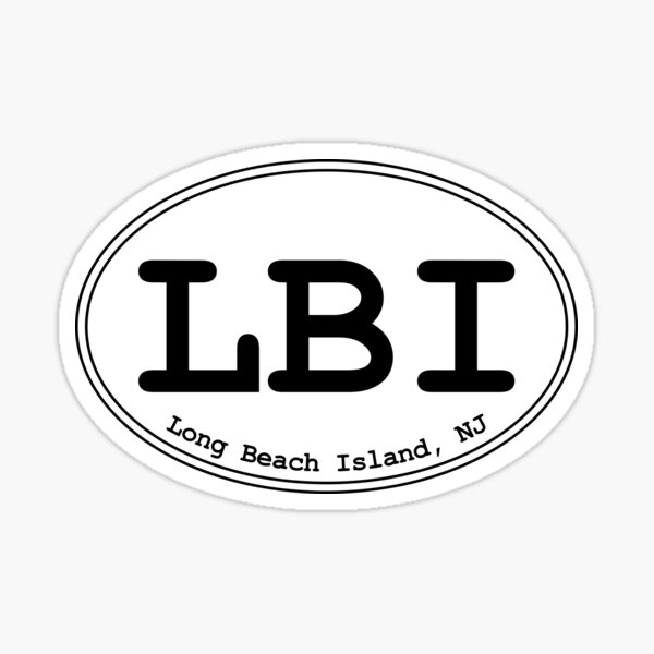 Item preview, LBI - Long Beach Island Oval Design designed and sold by dodgemdesigns.