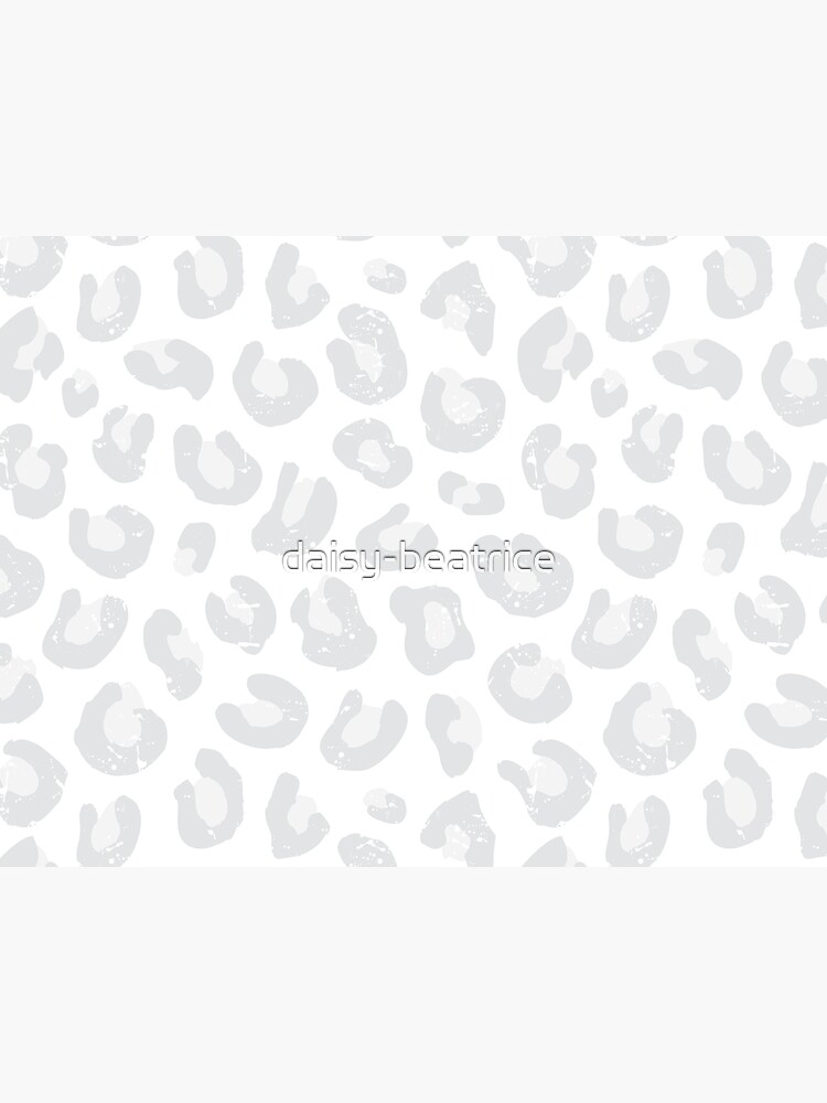 Leopard Print - Silver Gray and White by daisy-beatrice