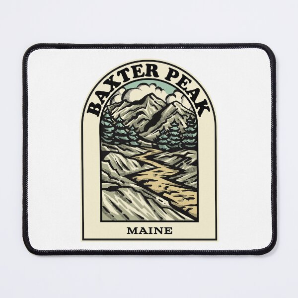 Item preview, Baxter Peak Maine hiking backpacking trail designed and sold by HalpinDesign.
