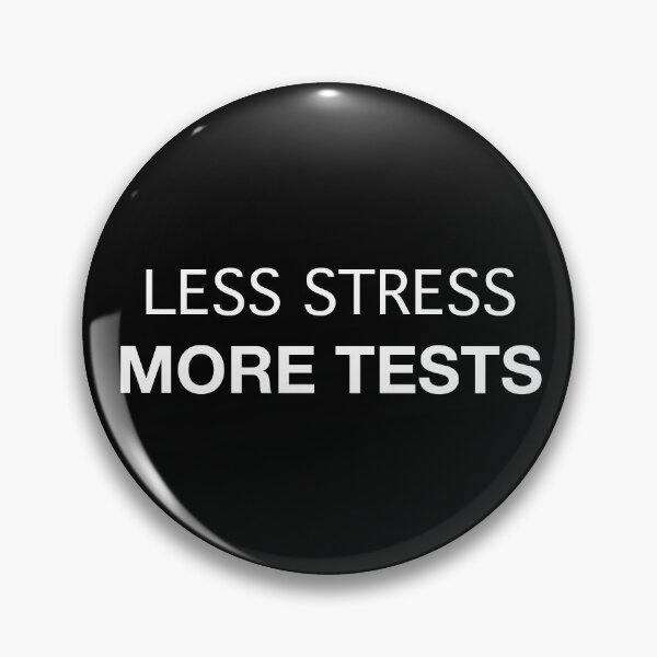 Item preview, Less Stress More Tests (white text) designed and sold by OlivDesignsCo.