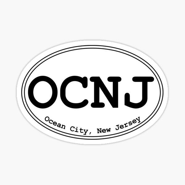 Item preview, OCNJ - Ocean City NJ Oval Design designed and sold by dodgemdesigns.