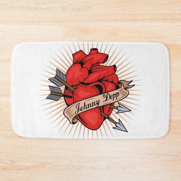 Item preview, Johnny Depp Heart Tattoo designed and sold by johnta17.