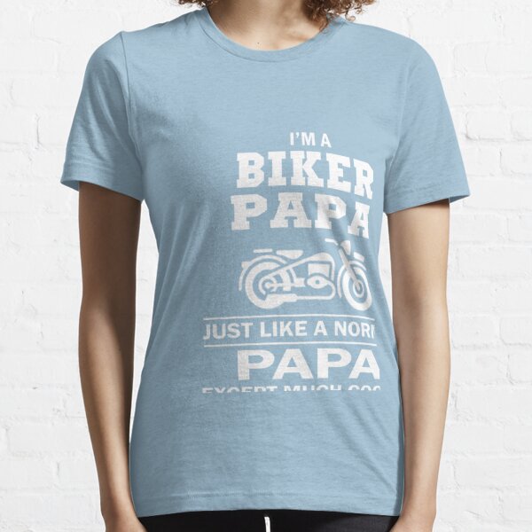 Construido en los años sesenta camiseta Cumpleaños Biker no restaurados Motocicleta papá años 60 Azul 