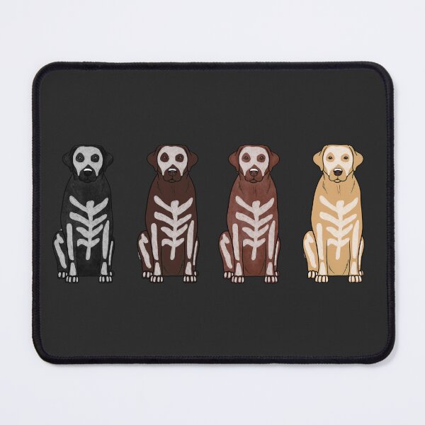 Item preview, Four Labradors: Halloween Skeletons  designed and sold by rmcbuckeye.
