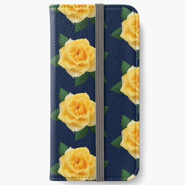 Yellow rose iPhone Wallet