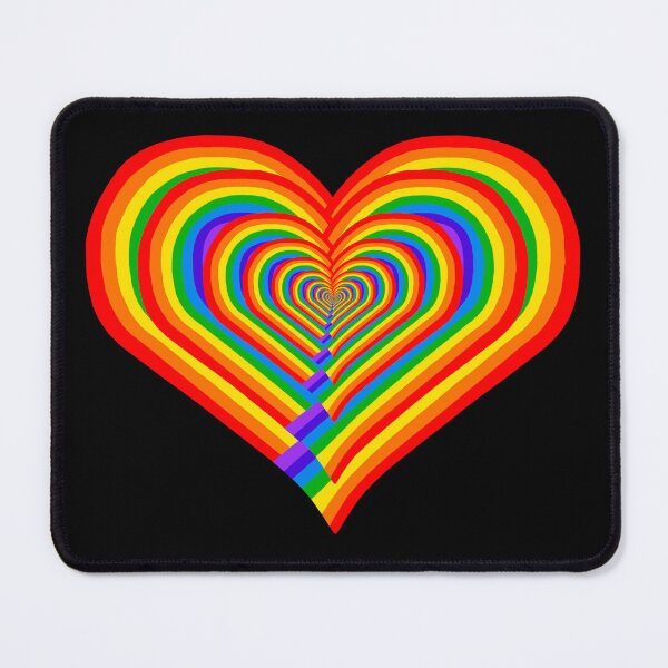 Item preview, Repeating Rainbow Heart Shaped Echo designed and sold by Deborah Camp.