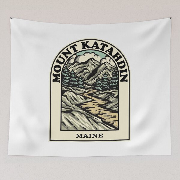 Item preview, Mount Katahdin Maine hiking backpacking trail designed and sold by HalpinDesign.