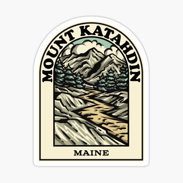 Item preview, Mount Katahdin Maine hiking backpacking trail designed and sold by HalpinDesign.