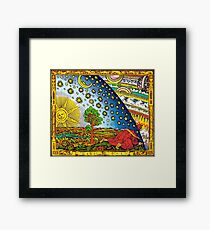 Flammarion engraving in Color Framed Print