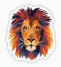 Low-poly Lion Sticker