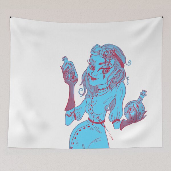 Item preview, Mad Scientist - Orange and Blue designed and sold by Eighty-Sixed Art.