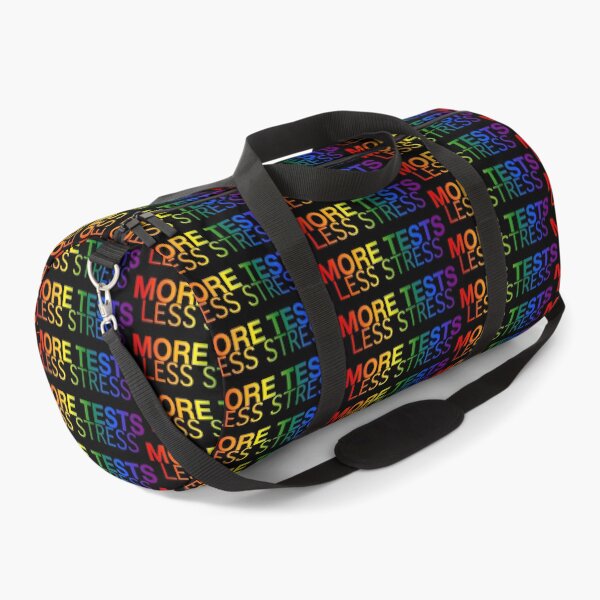 Item preview, Less Stress More Tests (rainbow text) designed and sold by OlivDesignsCo.