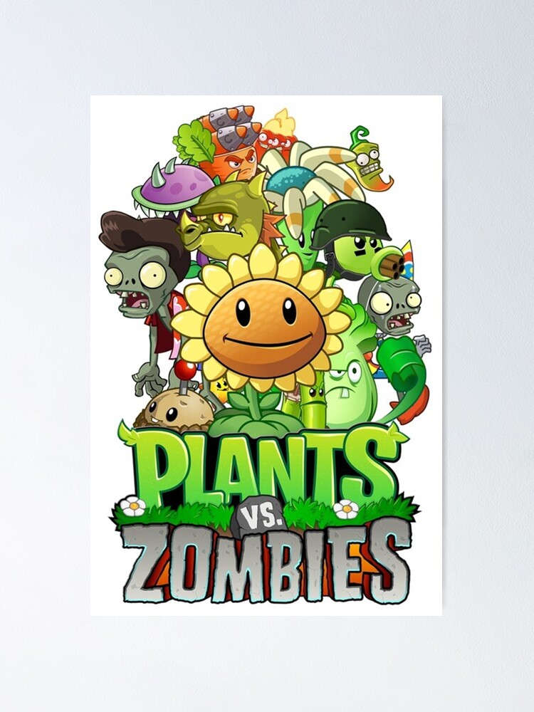 Plants VS Zombies Poster Poster For Sale By Hathwayalberto Redbubble   Fposter,small,wall Texture,product,750x1000 