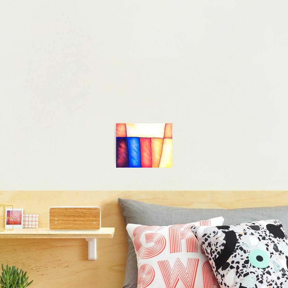 Color Block, Mixed Media Photographic Print