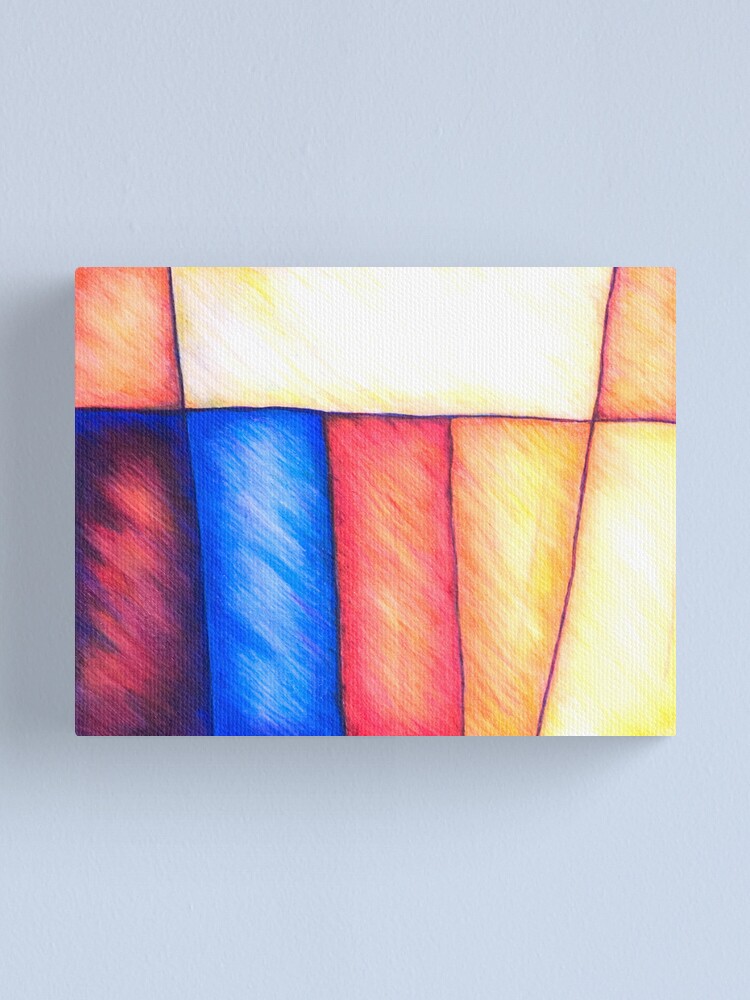 Alternate view of Color Block, Mixed Media Canvas Print