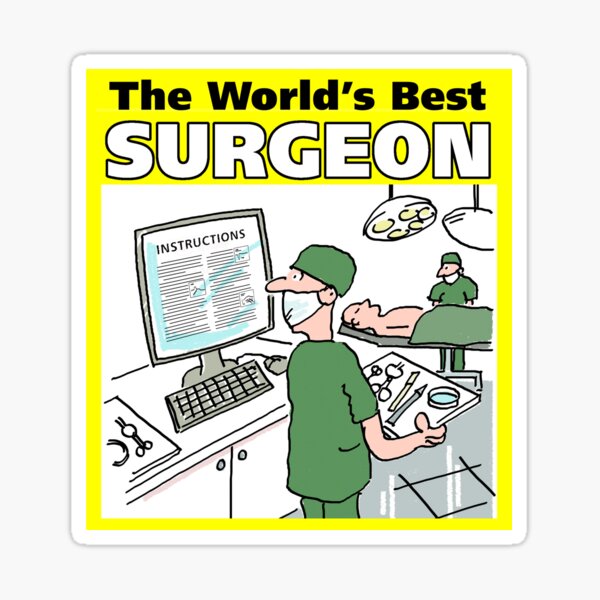 The World's Best Surgeon Sticker