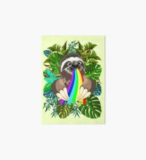 Lámina de exposición Colores perezosos de arcoiris