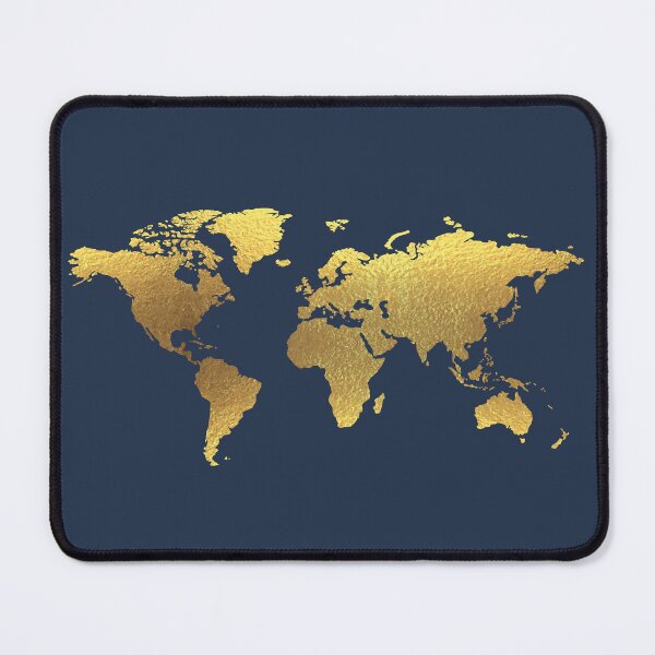 Item preview, Golden World Map designed and sold by Lemon Pepper.