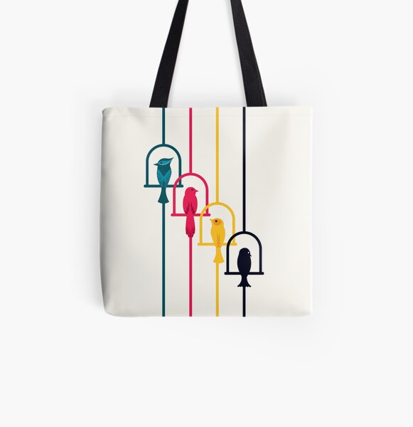Chime in CMYK All Over Print Tote Bag
