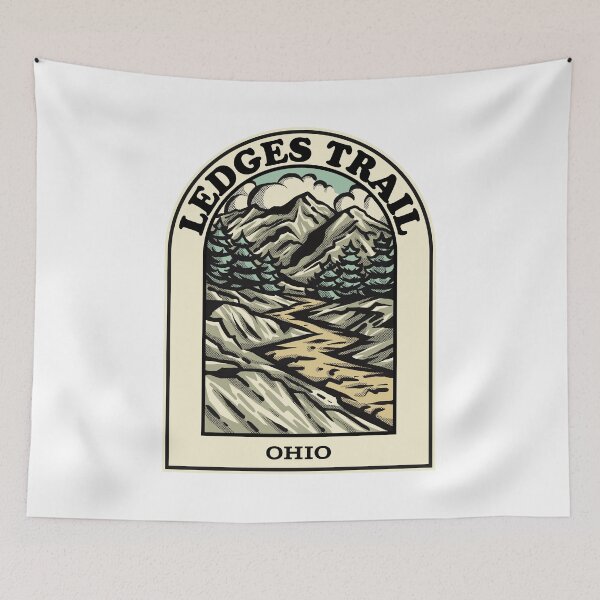 Aperçu de l'œuvre Ledges Trail Ohio hiking backpacking trail créée et vendue par HalpinDesign.