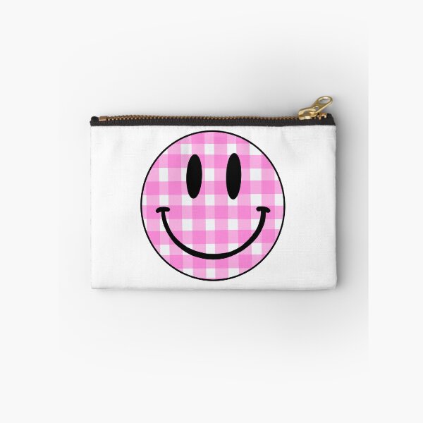 Item preview, Pink Gingham Smiley Face designed and sold by elizabethpivec.