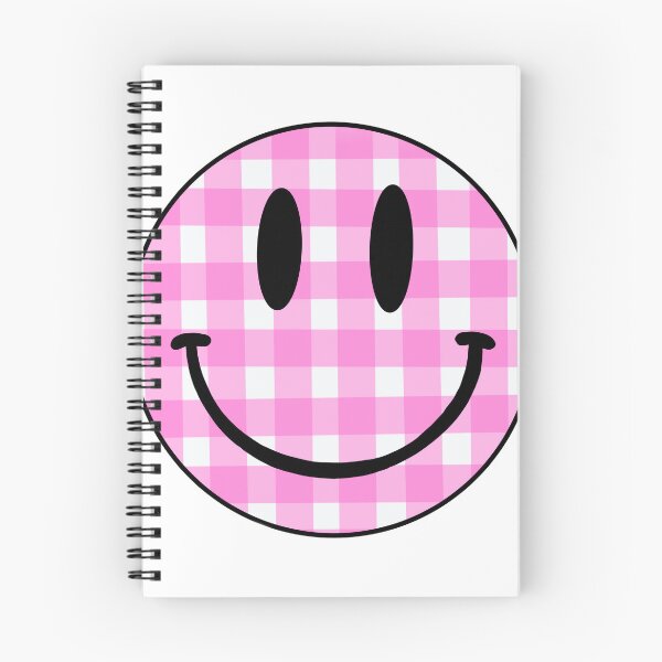 Item preview, Pink Gingham Smiley Face designed and sold by elizabethpivec.