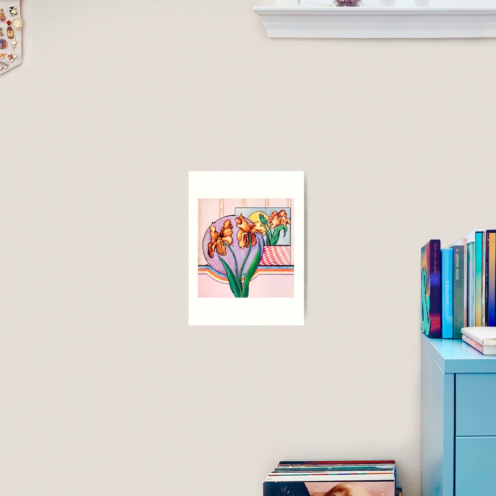 Iris Reflection, Mixed Media Art Print