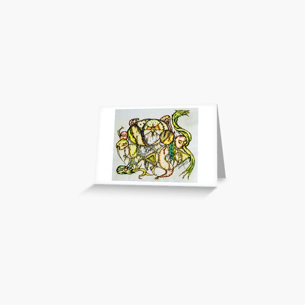 Life's a Roller Coaster, Mixed Media Greeting Card