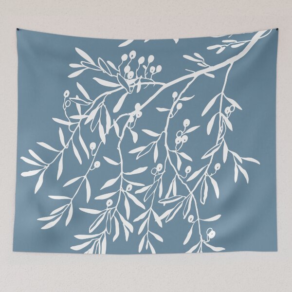 Item preview, Olea Europaea on Blue designed and sold by meggydesigns.