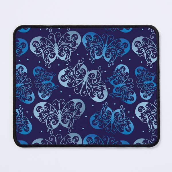 Item preview, blue butterfly background butterfly art - gift for butterfly lovers designed and sold by Alice-Elgawi.
