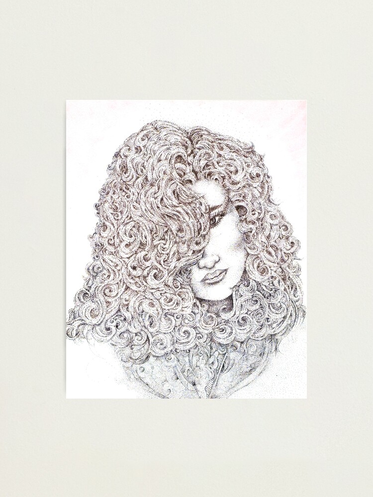 Alternate view of Curls, Mixed Media Photographic Print