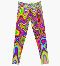 Psychedelisches glühendes Farbmuster Leggings