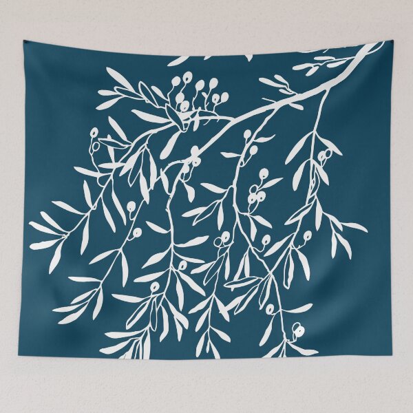 Item preview, Olea Europaea on Dark Teal designed and sold by meggydesigns.
