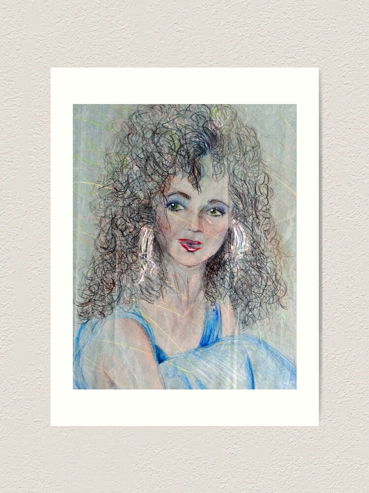 Alternate view of Mystic, Colored Pencil Drawing Art Print