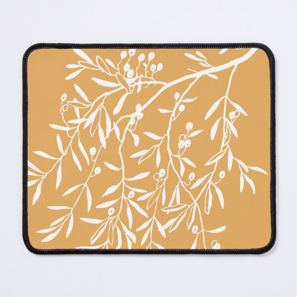 Item preview, Olea Europaea on Mustard Yellow designed and sold by meggydesigns.