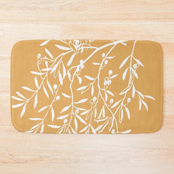 Item preview, Olea Europaea on Mustard Yellow designed and sold by meggydesigns.