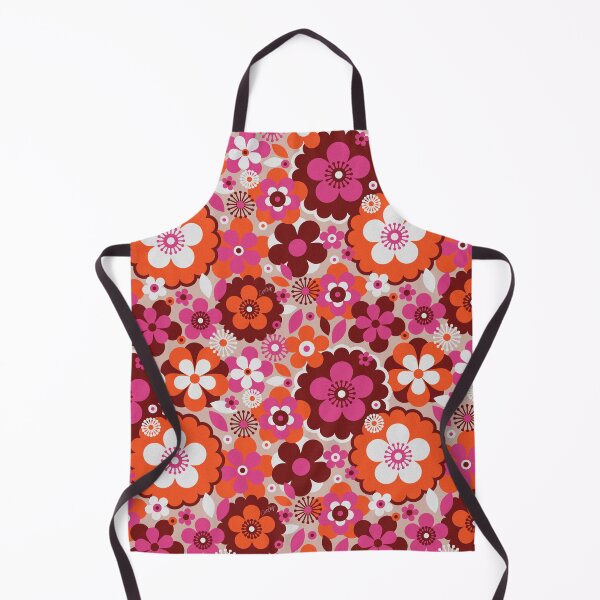 Item preview, Groovy Florals – Pink & Maroon designed and sold by Cat Coquillette.