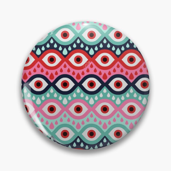 Item preview, Garnished Eyes – Mint & Pink designed and sold by Cat Coquillette.