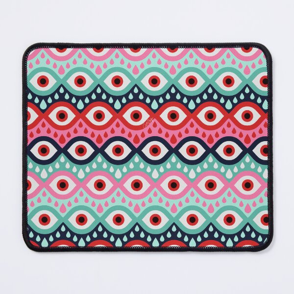 Item preview, Garnished Eyes – Mint & Pink designed and sold by Cat Coquillette.