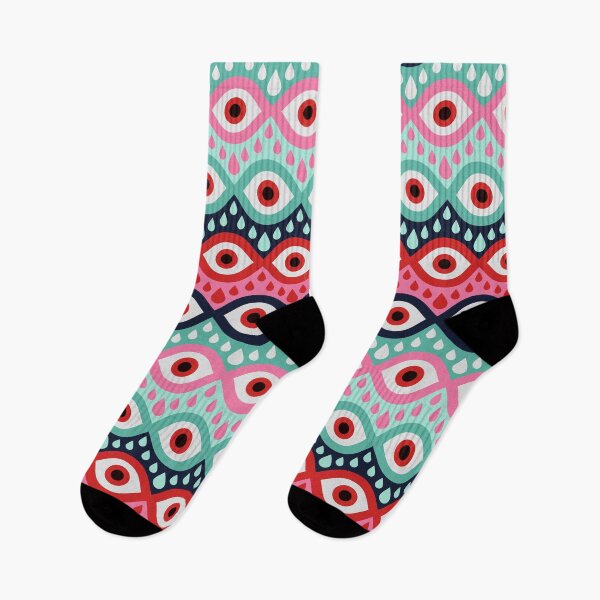 Item preview, Garnished Eyes – Mint & Pink designed and sold by Cat Coquillette.