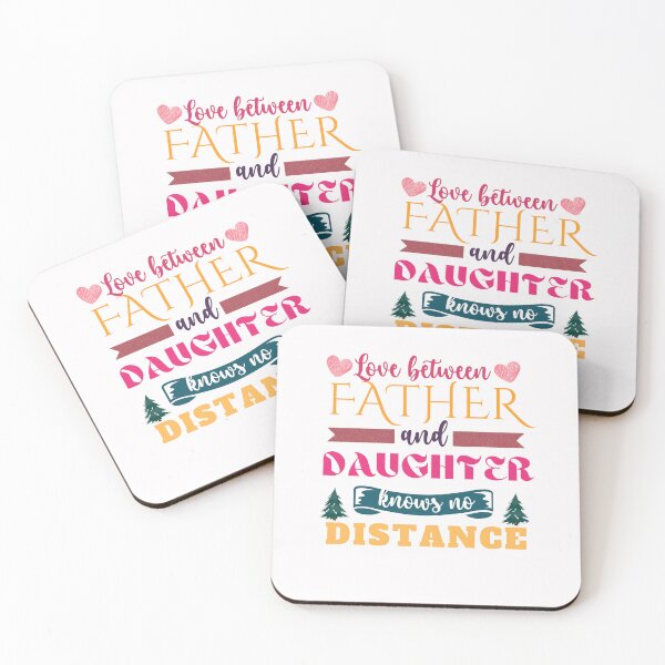 Item preview, Love Between Father And Daughter Knows No Distance - fathers day quotes | fathers day 2022 designed and sold by Rainbow Designs.