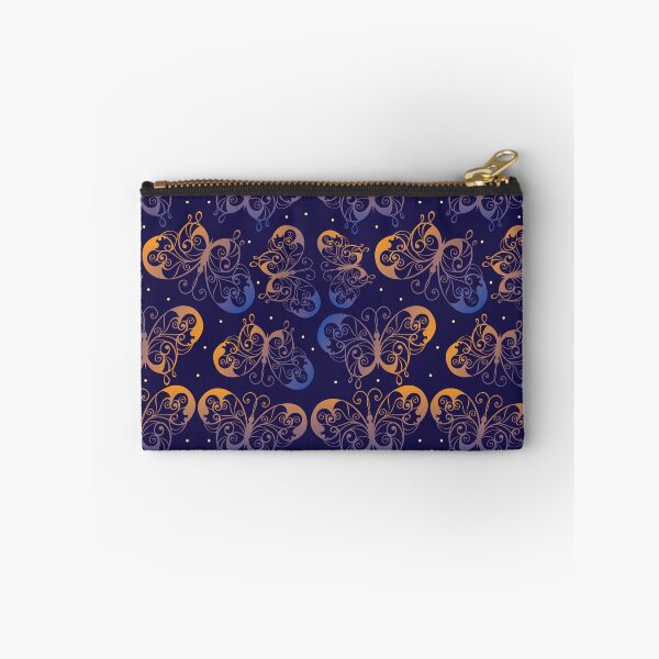 Item preview, Butterfly art of blue and orange butterfly background - gift for butterfly lovers designed and sold by Alice-Elgawi.