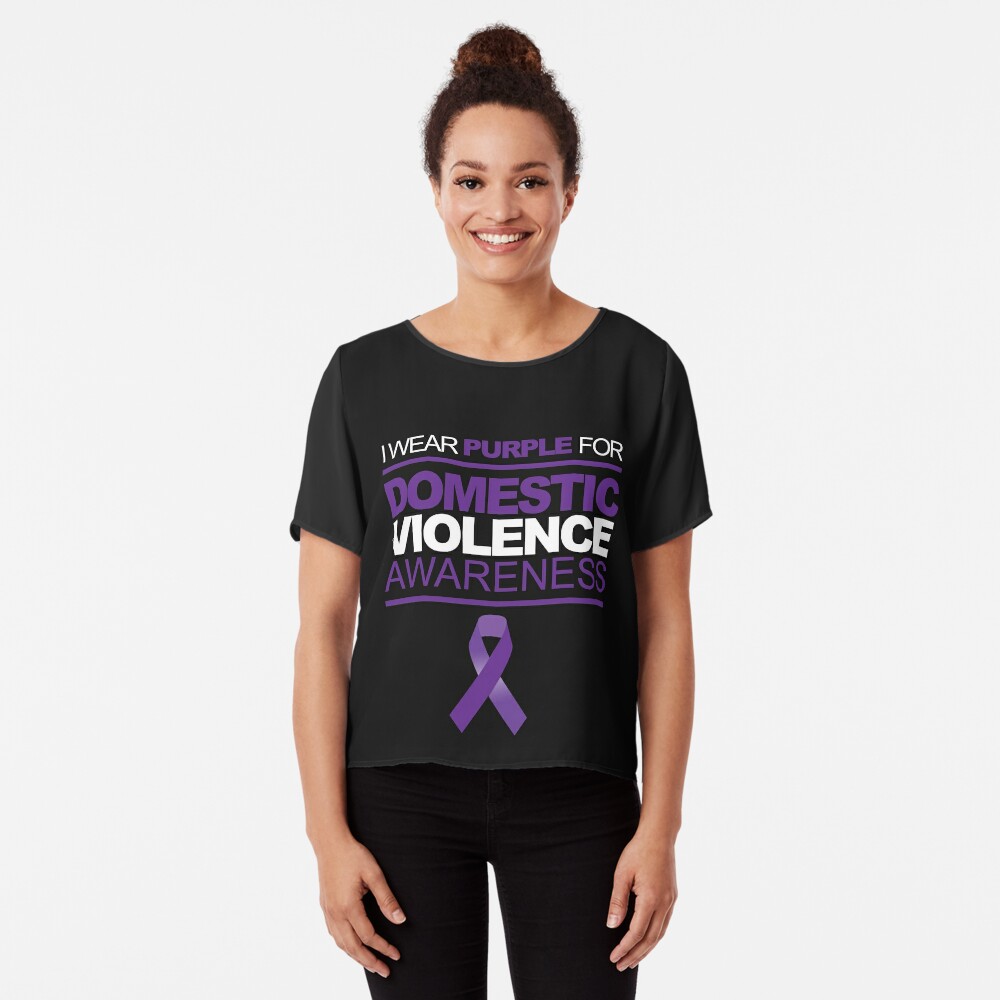 "I Wear Purple For Domestic Violence Awareness" Tshirt by nonstop999