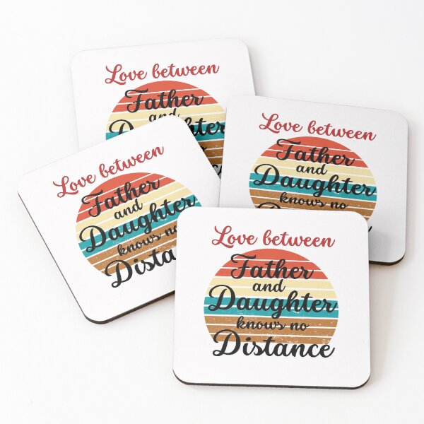 Item preview,  Love Between Father And Daughter Knows No Distance - fathers day quotes | fathers day 2022 designed and sold by Rainbow Designs.