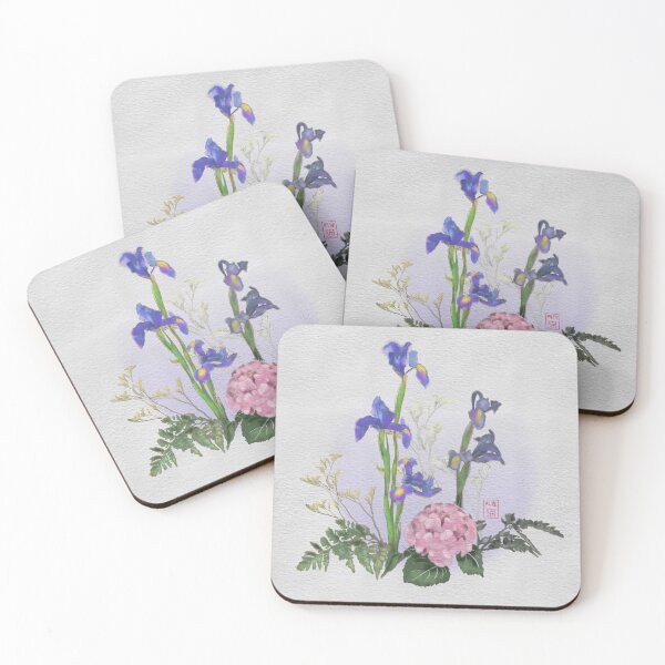 Artikelvorschau, Pretty Japanese ikebana watercolor flowers entworfen und verkauft von CuisineCat.