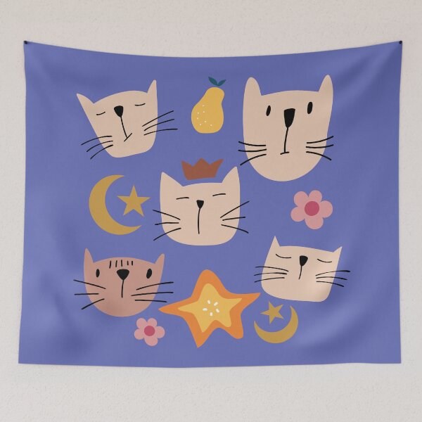 Item preview, Cute Cat Face Pattern Cat And Cat Mom Matching designed and sold by BronikowskiART.