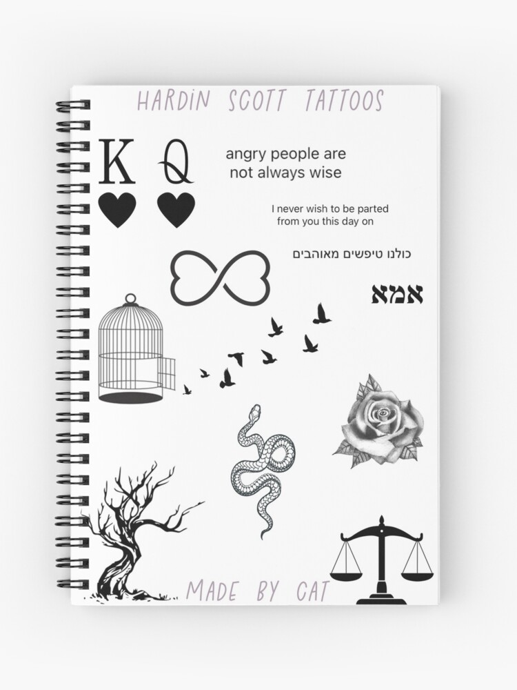 Hardin Scott Tattoo Stickers Vol 1 - Etsy