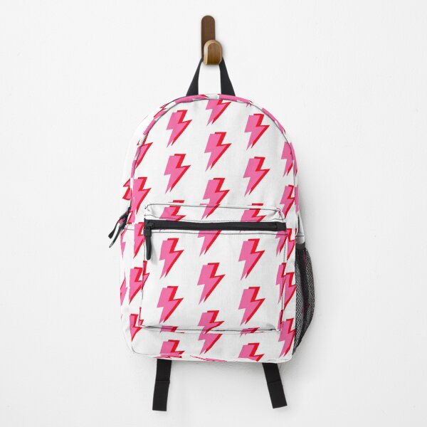 Pink and Red Lightning  Backpack